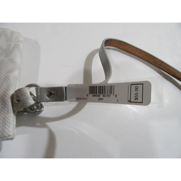 Michael Kors Signature Logo Fanny Pack Belt Bag Wallet Grey Size Large NWT - Picture 5 of 6
